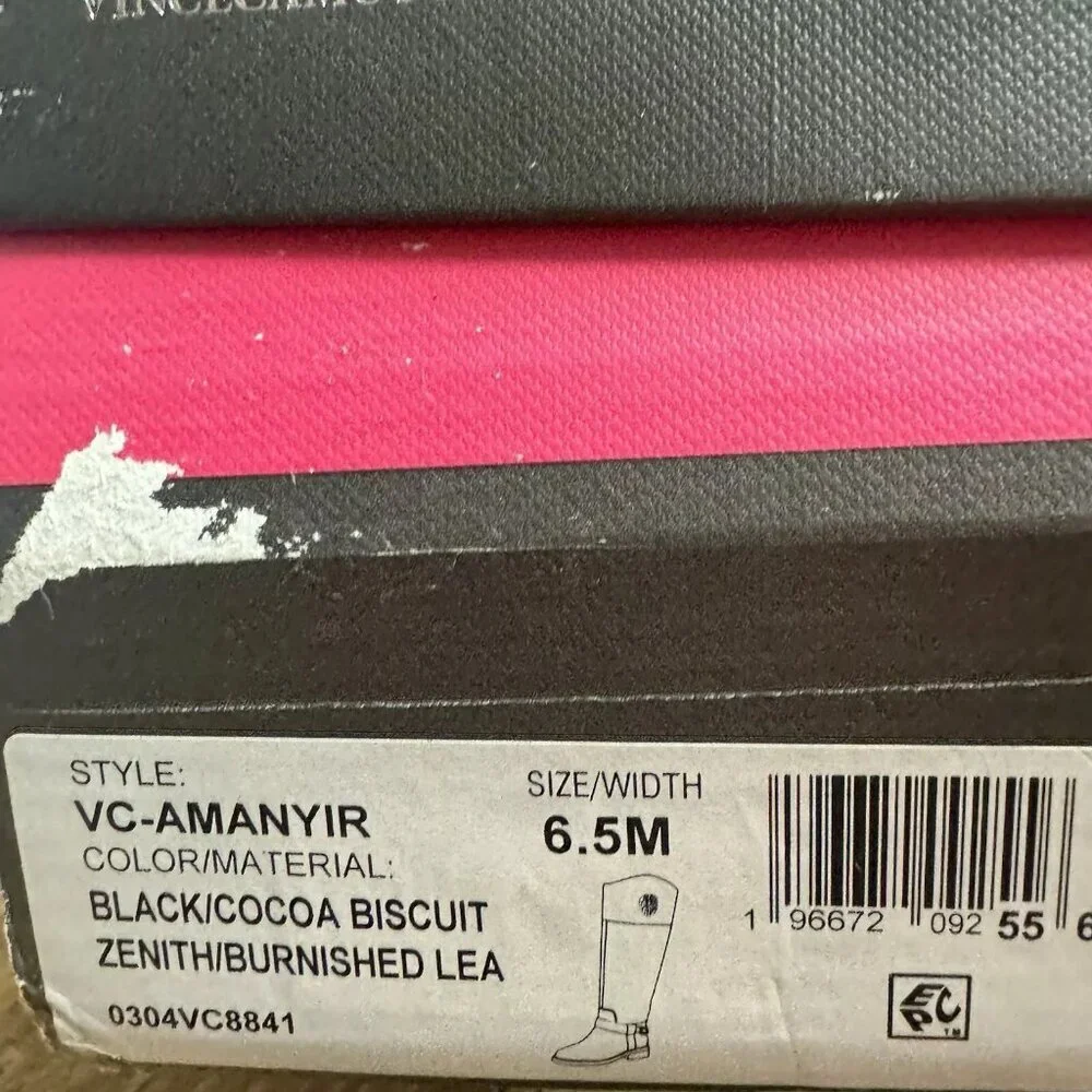 Vince Camuto Womens Amanyir Boot Black Size 6.5 M